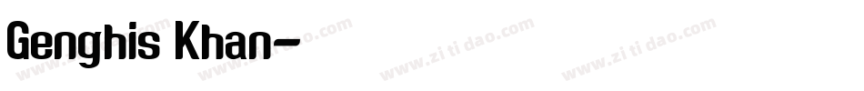 Genghis Khan字体转换
